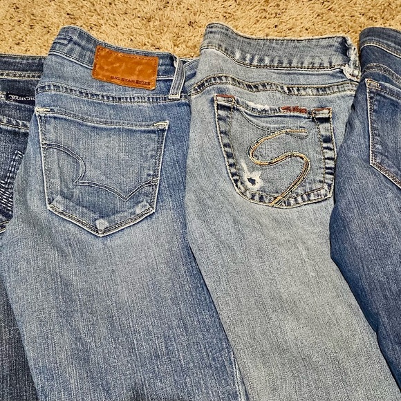 Six pair of designer jeans washed but never worn…great price - Picture 2 of 5